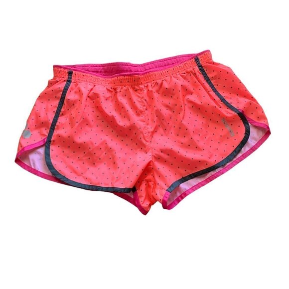 Reebok Running Shorts Pink w/ Black Polka Dots Sz S 80E - Picture 5 of 8